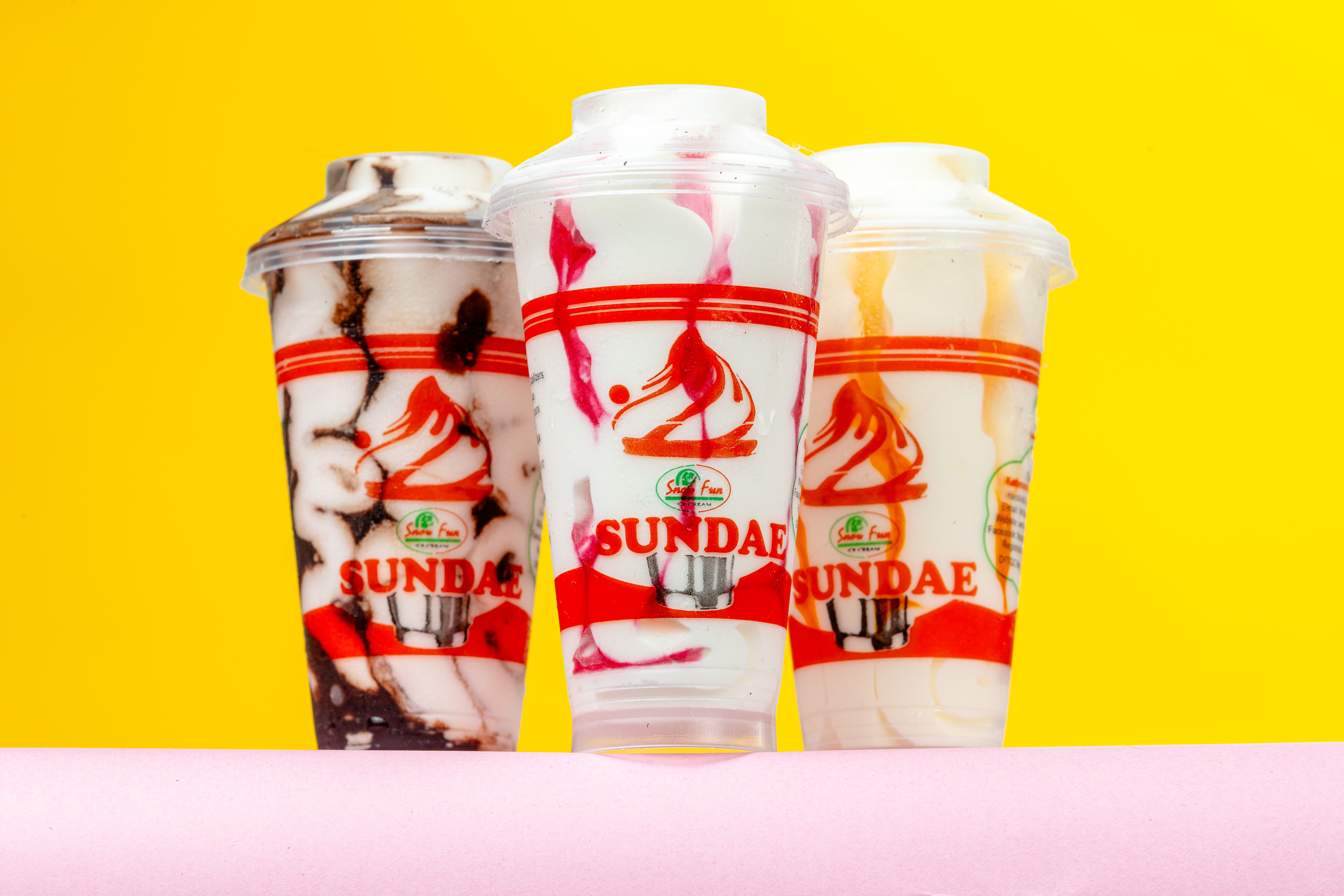 Delicious SnowFun ice cream sundae